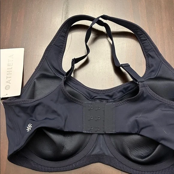 Athleta Women's Navy Sports Bra - Picture 2 of 3